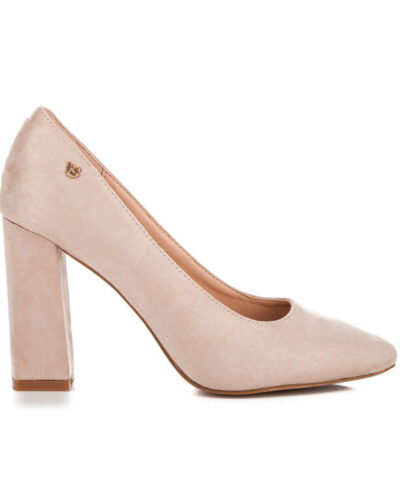 Lizoleor Slip On Block Heels Women Pointed Toe