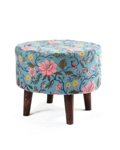 Umi Chindi Puffy Stool for Living Room