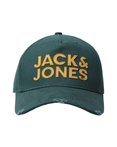 Jack & Jones Men Green & Yellow Embroidered Cap