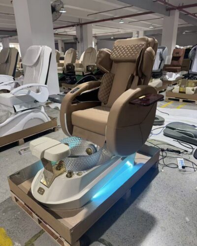 LUMORA Premium pedicure chair. Features multiple functions, supports custom colors, and is available via factory-direct sales.